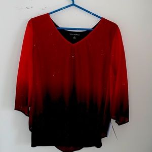 Red blouse